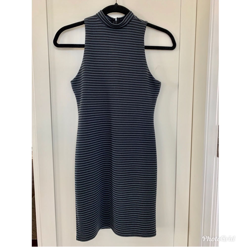 Black and gray bodycon dress!